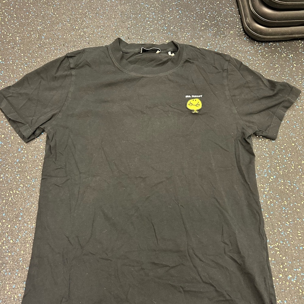Sandro Mr. Happy Black Tee